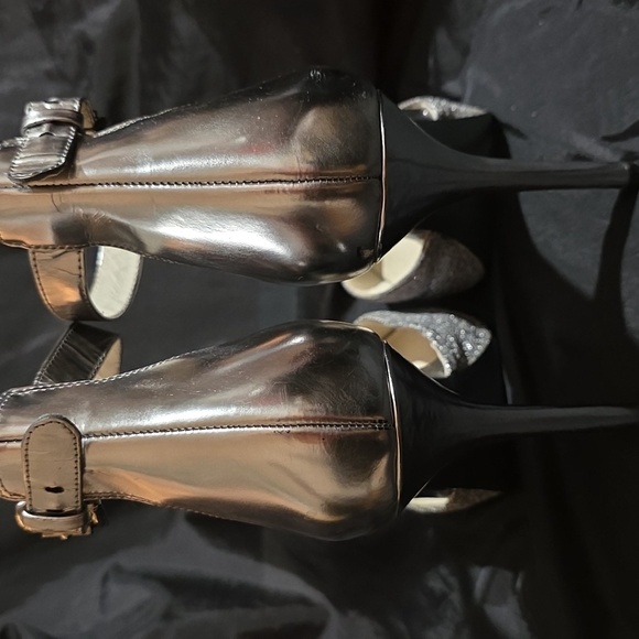 MICHAEL KORS SILVER Ladies High Heel Shoes Size 8.5 - Picture 4 of 7